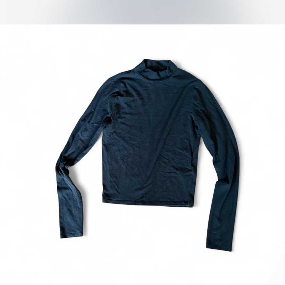 Hollister Black Mock Neck Top